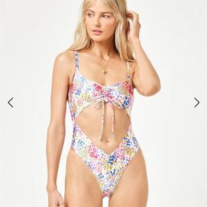 L*SPACE x JVS Printed Solana One Piece Women’s Size Medium